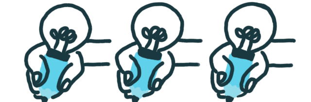 immagine decorativa che illustra delle mani che disegnano